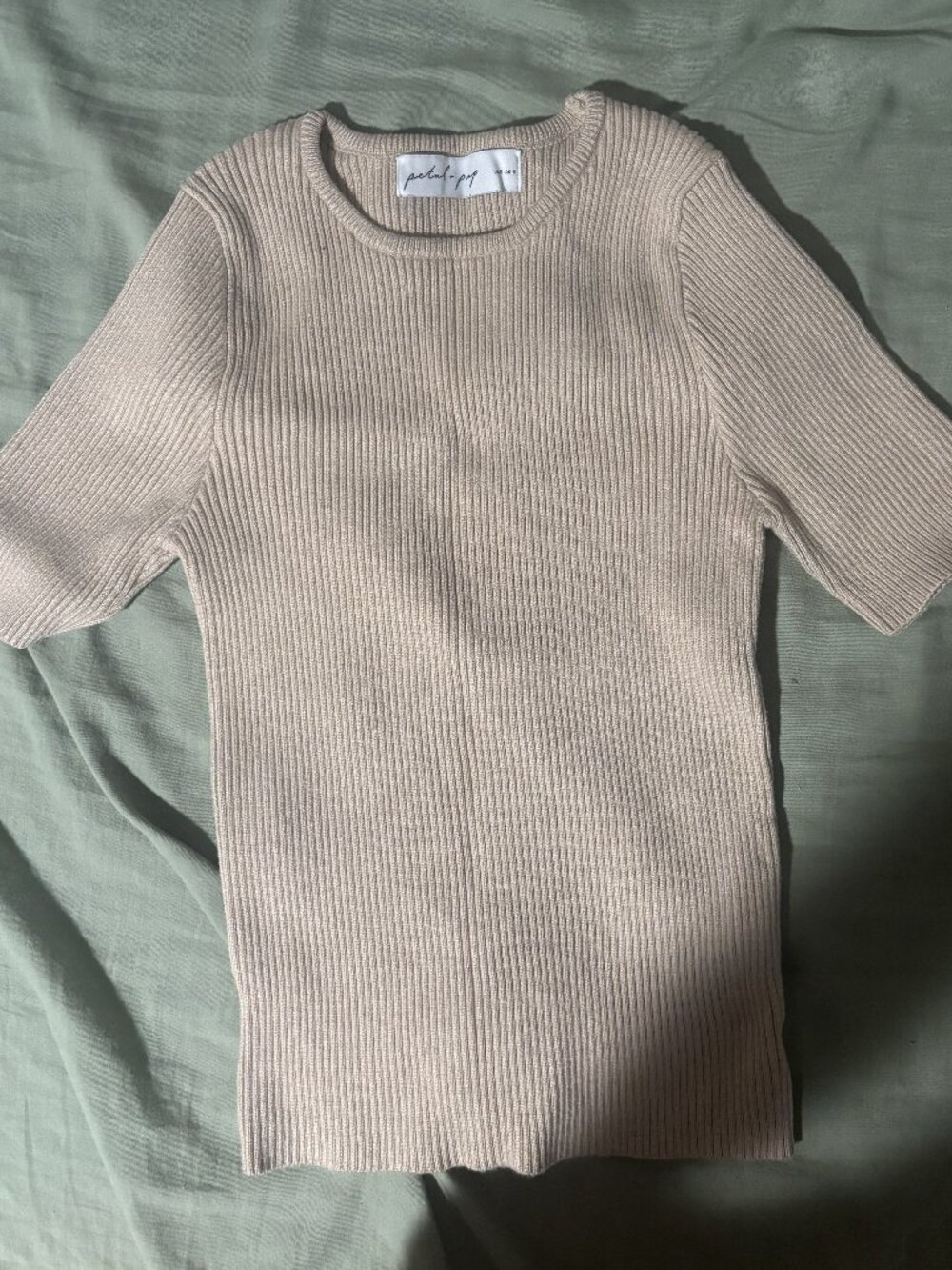 petal + pup Ribbed Knit Top